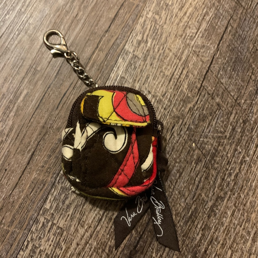 Vera Bradley mini backpack keychain
